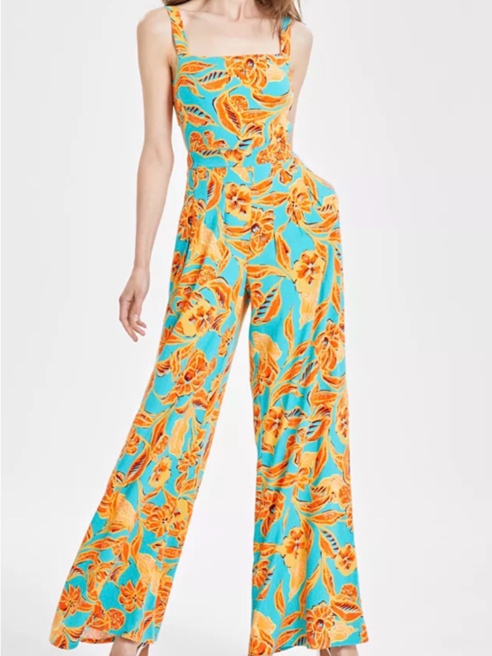 Bar III Women’s Floral Print Cutout Jumpsuit